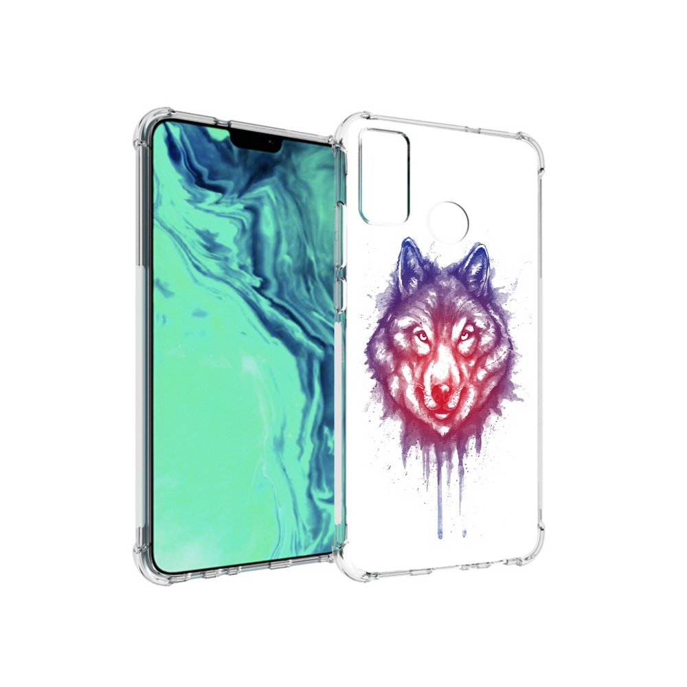 

Чехол MyPads Tocco для Huawei 9X Lite пушистый волк, Прозрачный, Tocco