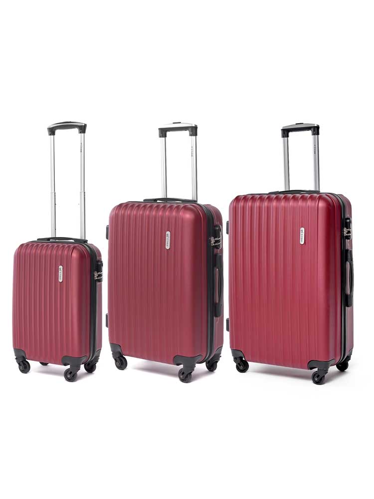

Комплект чемоданов унисекс L'Case Krabi винный S/M/L, Бордовый, Krabi_1