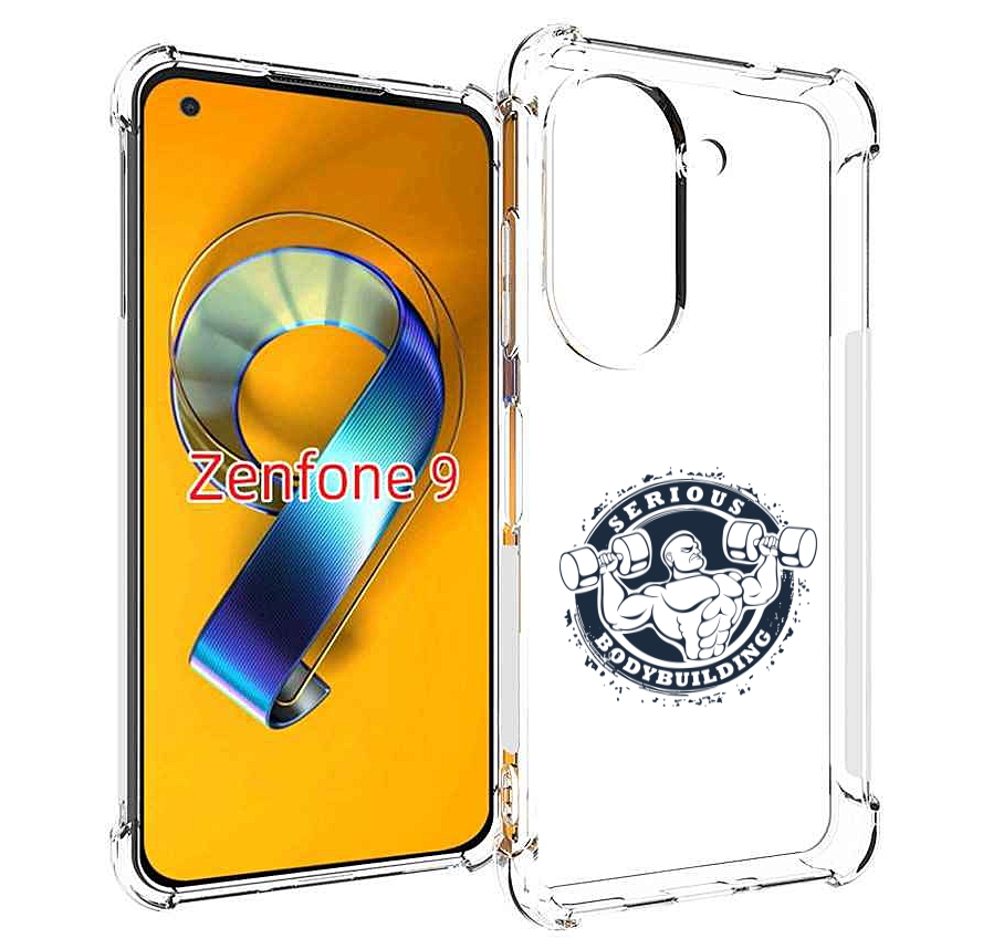 Чехол MyPads бодибилдинг воля к победе для Asus Zenfone 9 (AI2202)