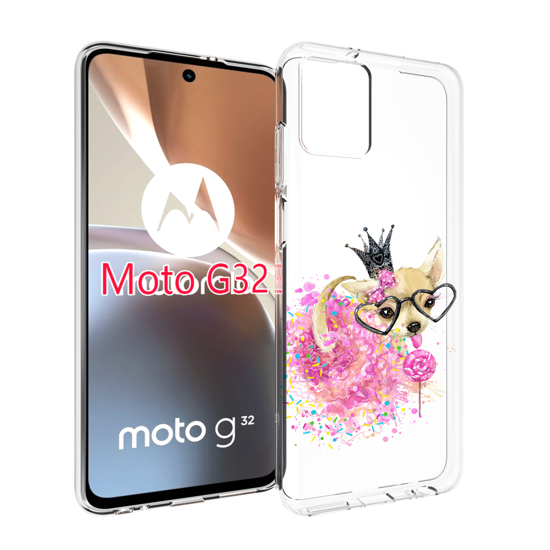

Чехол MyPads сладкая принцесса для Motorola Moto G32, Прозрачный, Tocco