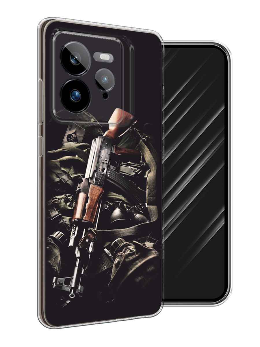 

Чехол Awog на Realme GT 7 Pro "Автомат", Черный;коричневый;серый, 2518950-1