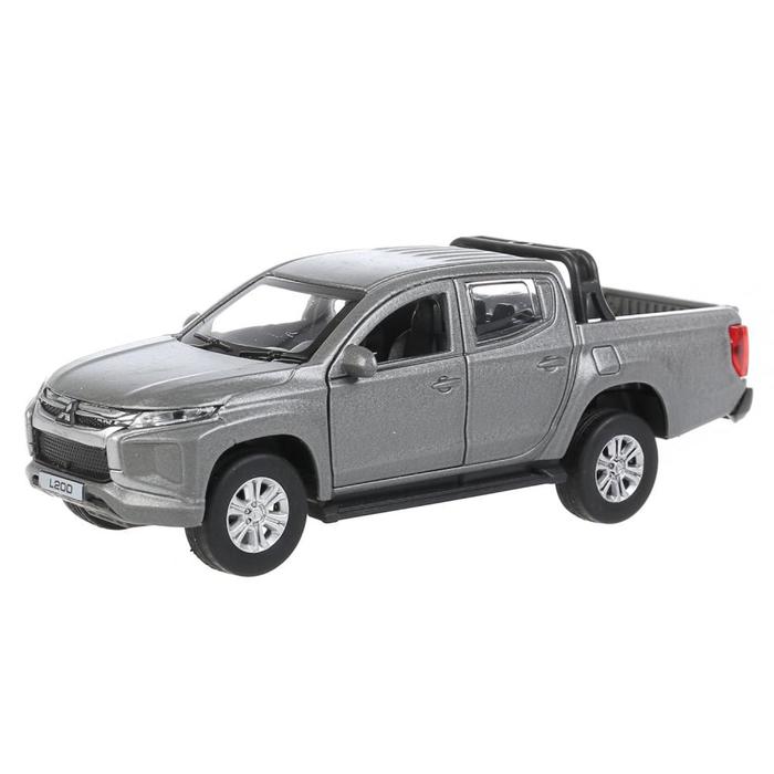 

Машина металлическая Mitsubishi L200 Pickup, 13 см, цвет матовый серый, открываются двери