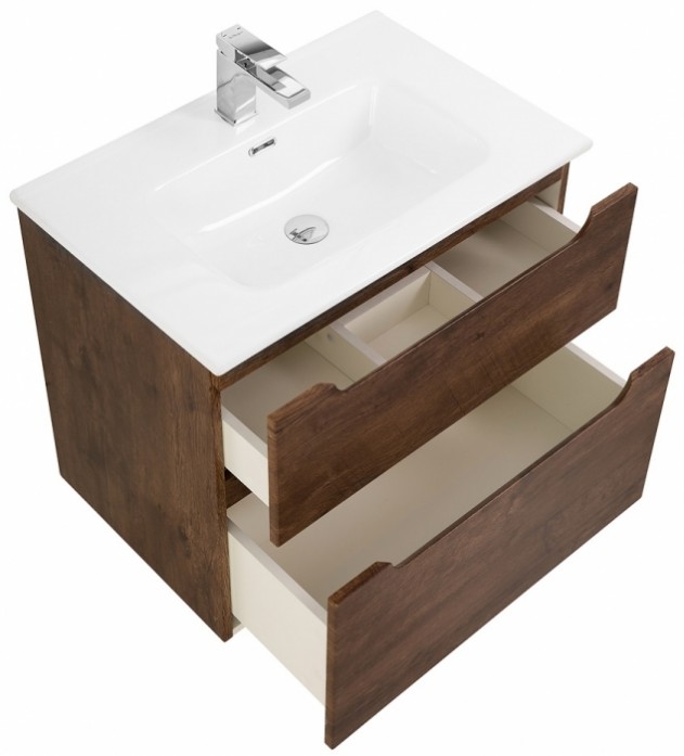 

Тумба с керамической раковиной BelBagno Etna H60-80 см Rovere Moro, Бежевый, Тумба с раковиной BelBagno 80 см