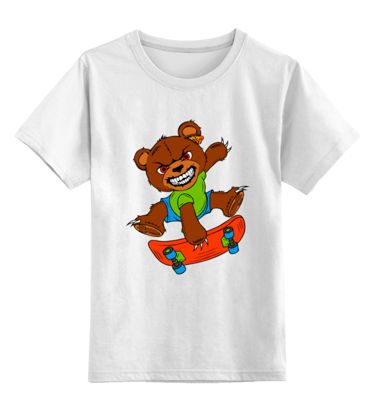 

Футболка детская Printio happy bear цв. белый р. 128, happy bear