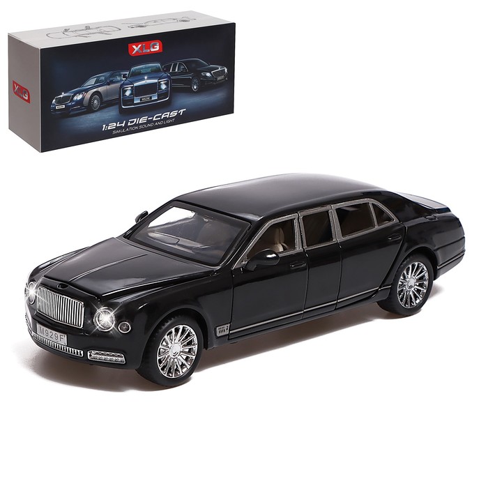 

Машина металлическая Bentley Mulsanne, 1:24, открываются двери, капот, багажник, цвет чёрн