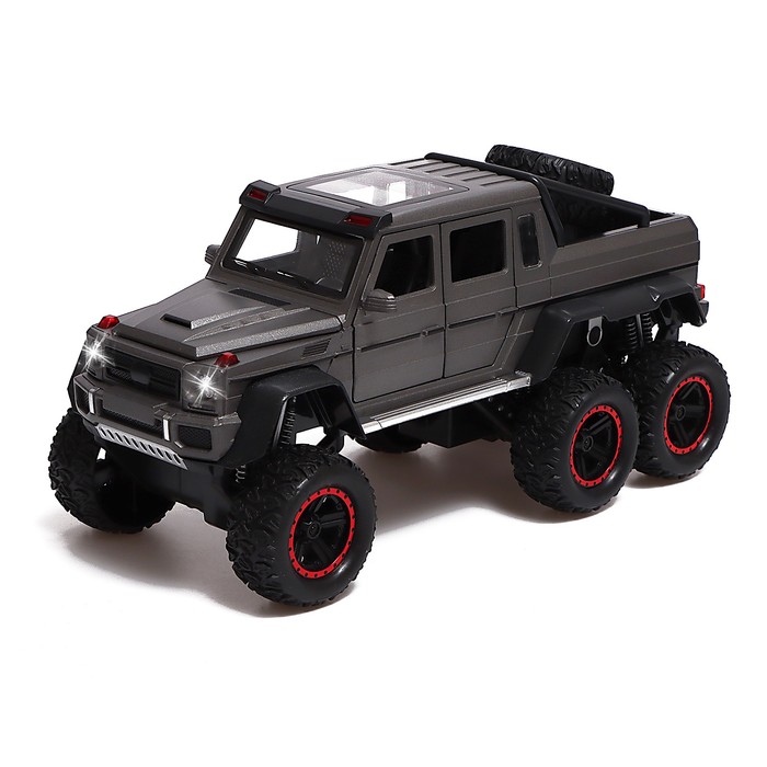 

Машина металлическая Mercedes-Benz G55 6х6, 1:24, открываются двери, капот, багажник цвет