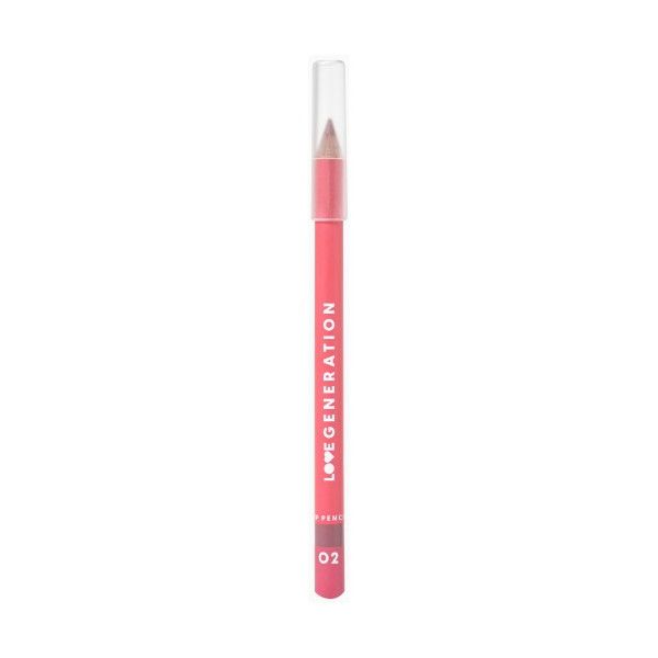 Карандаш для губ LOVE GENERATION Lip Pencil контурный, №02 светло-коричневый, 1,2 г карандаш для глаз shinewell тёмно коричневый тон 2