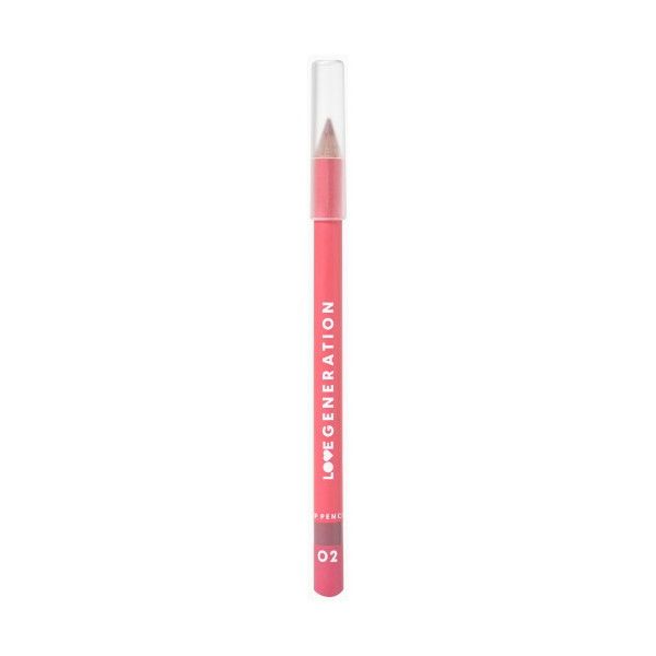 Карандаш для губ LOVE GENERATION Lip Pencil контурный, №02 светло-коричневый, 1,2 г стойкий контурный карандаш для глаз intense look eye pencil 212014 40 таинственный коричневый 1 44 г