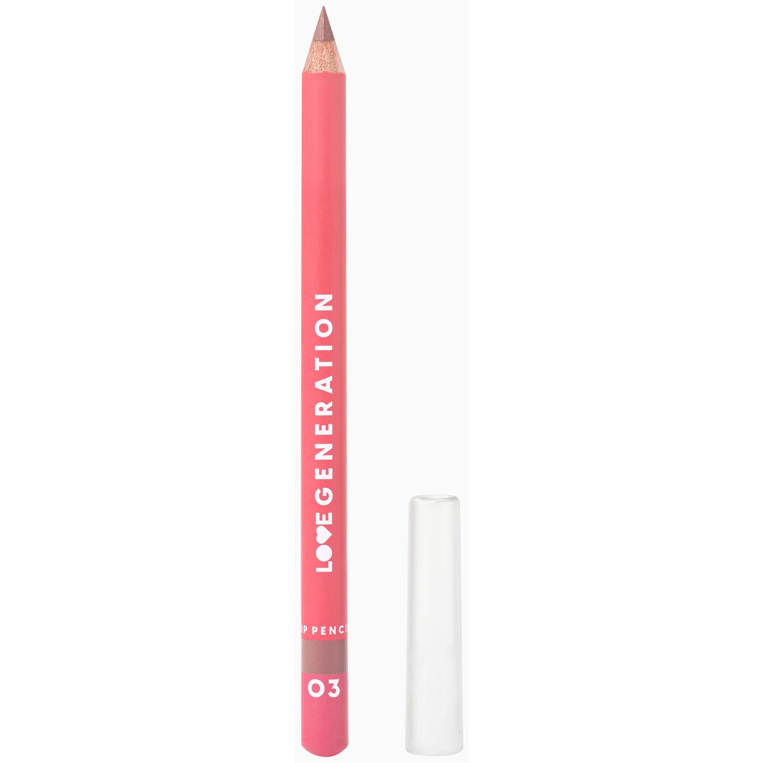 Карандаш для губ LOVE GENERATION Lip Pencil контурный, №03 коричневый, 1,2 г