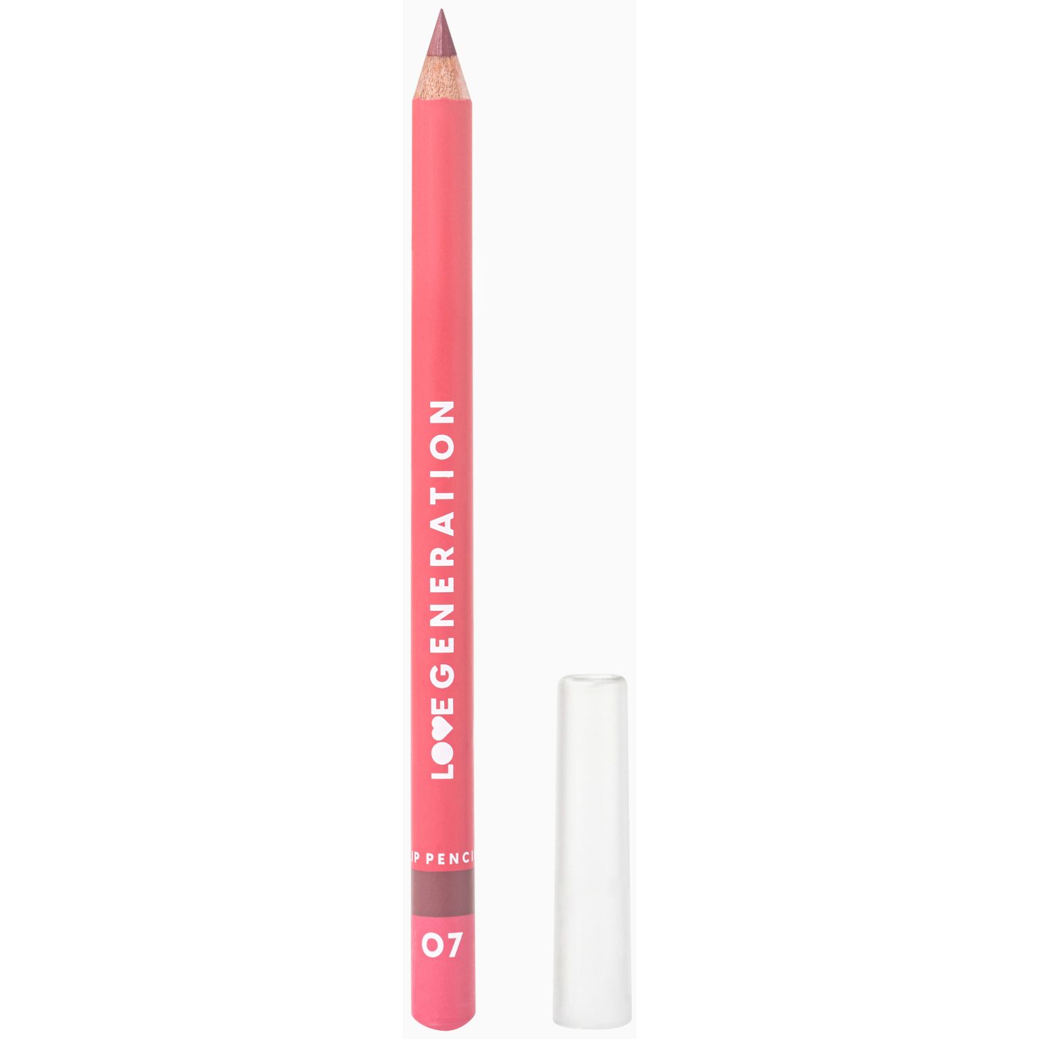 Карандаш для губ LOVE GENERATION Lip Pencil контурный, №07 холодный коричневый, 1,2 г