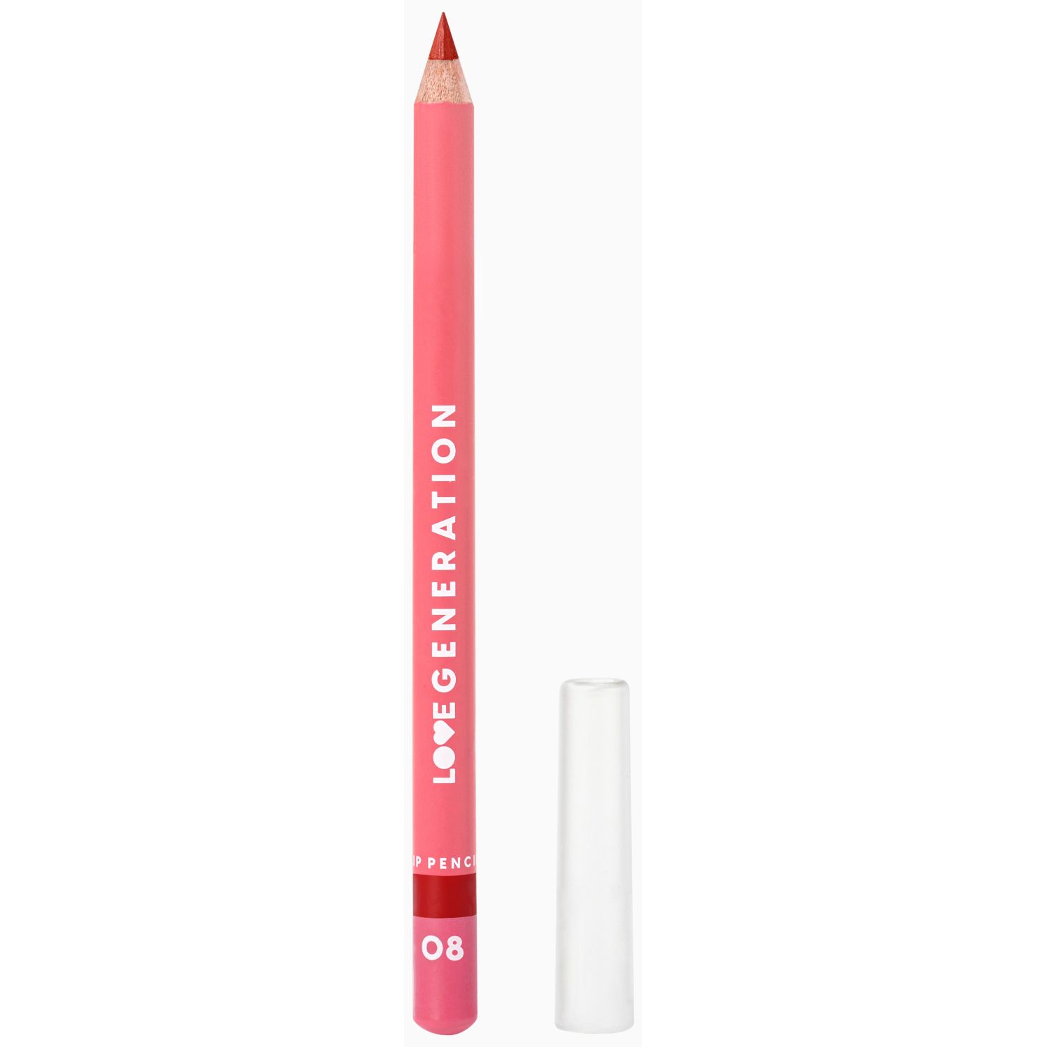 Карандаш для губ LOVE GENERATION Lip Pencil контурный тон 08 Красный 1,2 г