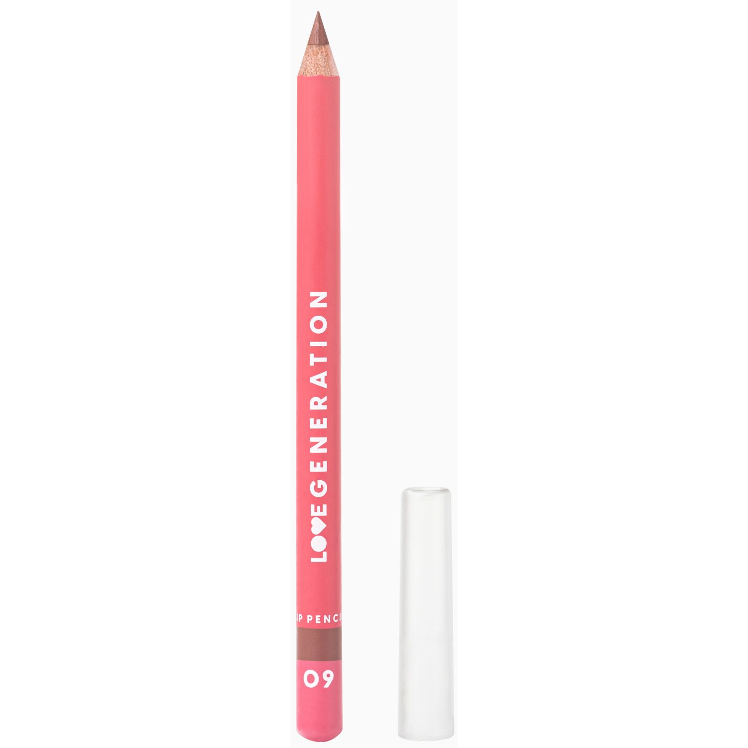 Карандаш для губ LOVE GENERATION Lip Pencil контурный, №09 шоколадный, 1,2 г