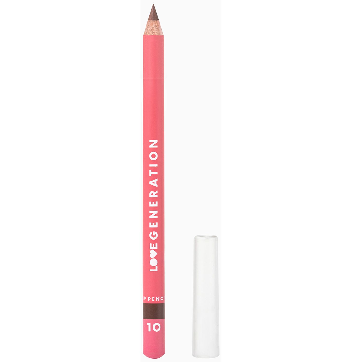 Карандаш для губ LOVE GENERATION Lip Pencil контурный, №10 темно-коричневый, 1,2 г