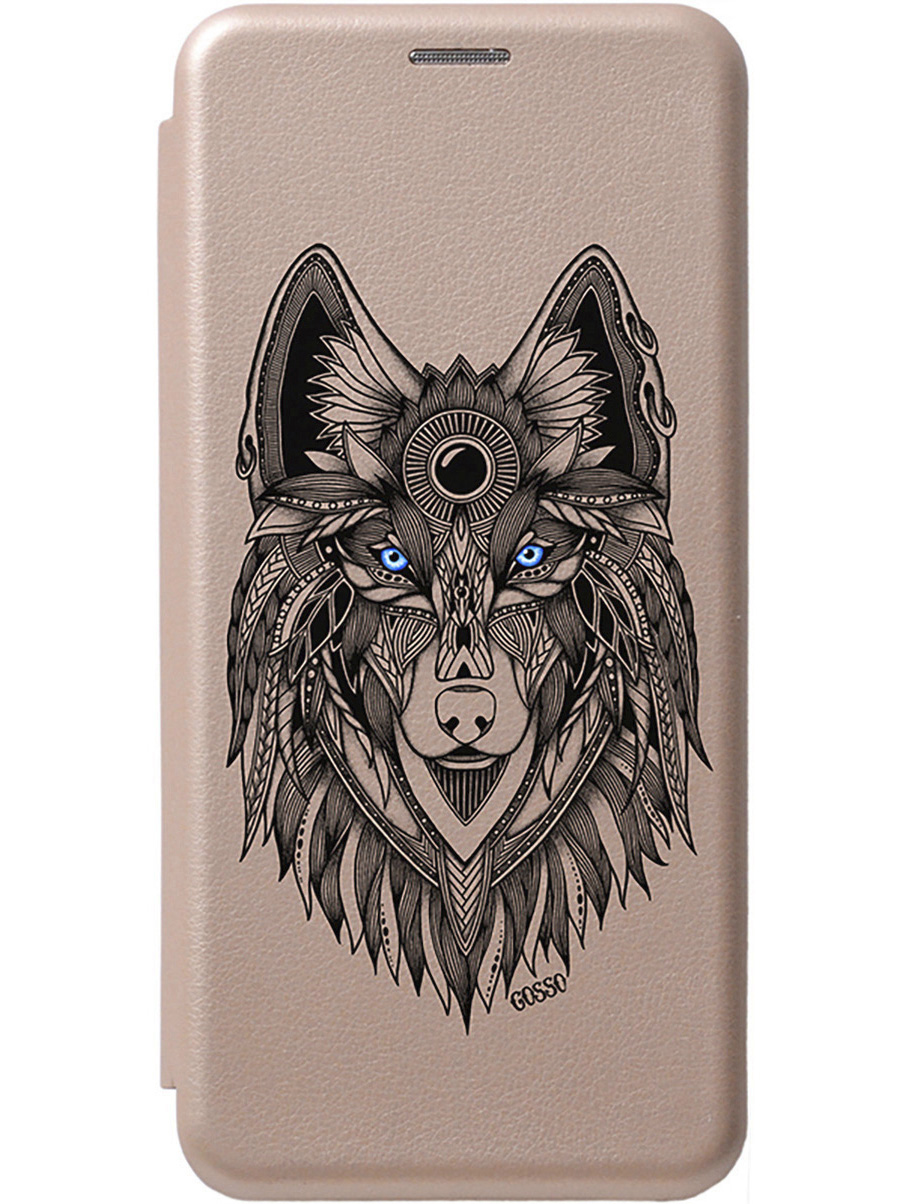 

Чехол-книжка на Xiaomi 14 Pro с рисунком "Grand Wolf" золотой, Золотистый;голубой;черный, 20012093