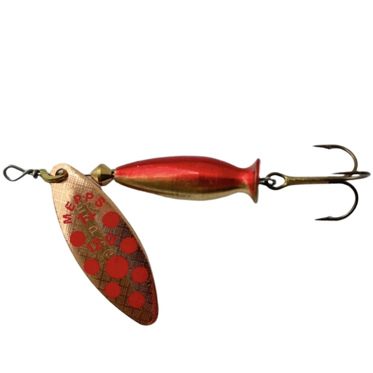 

Блесна вращающаяся Mepps AGLIA LONG HEAVY №1 gold-gold-red-dot, Красный;золотистый, Aglia Long Heavy