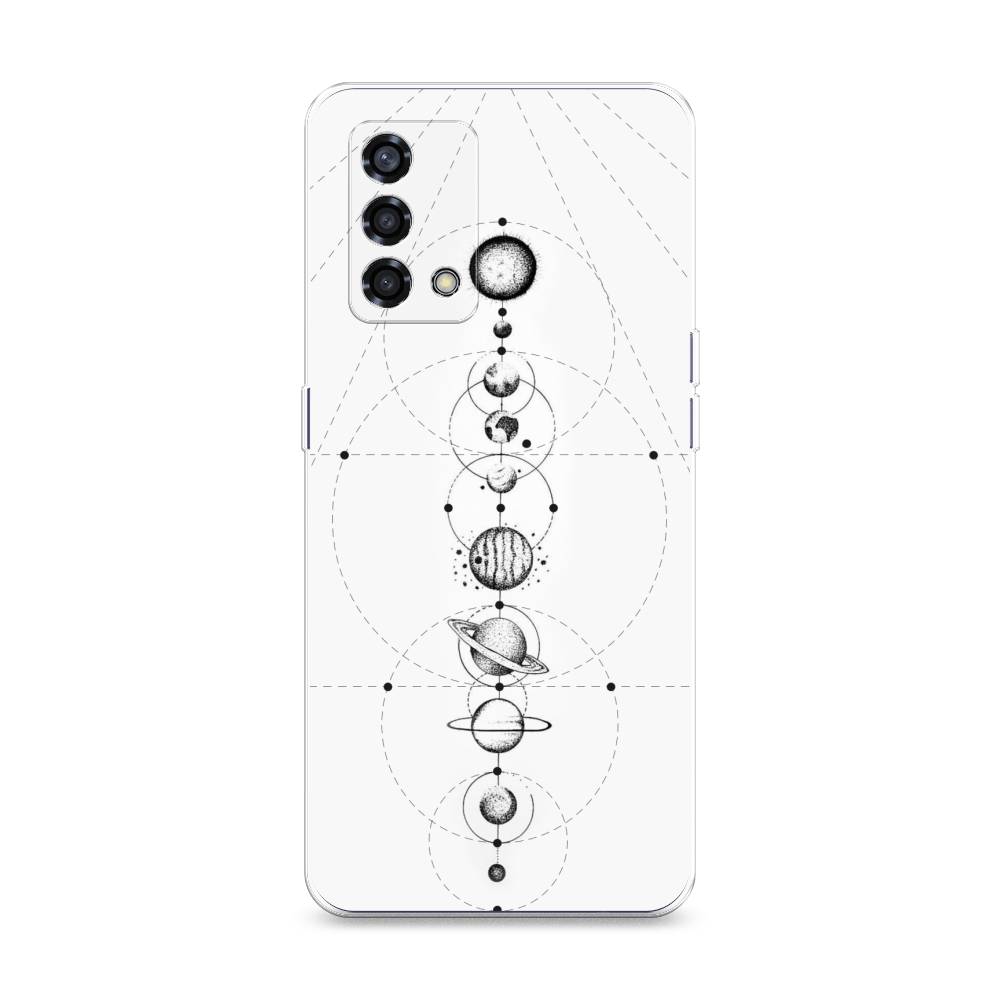 

Чехол на Oppo Reno 6 Lite "Парад планет", Серый, 259550-2