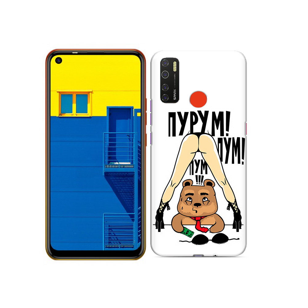 

Чехол MyPads Tocco для Tecno Spark 5 Пурум пум пум, Tocco