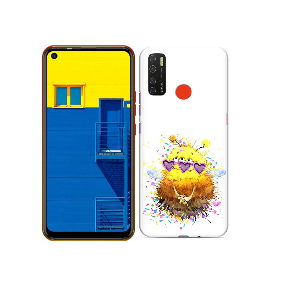 

Чехол MyPads Tocco для Tecno Spark 5 Пушитый шмель, Tocco
