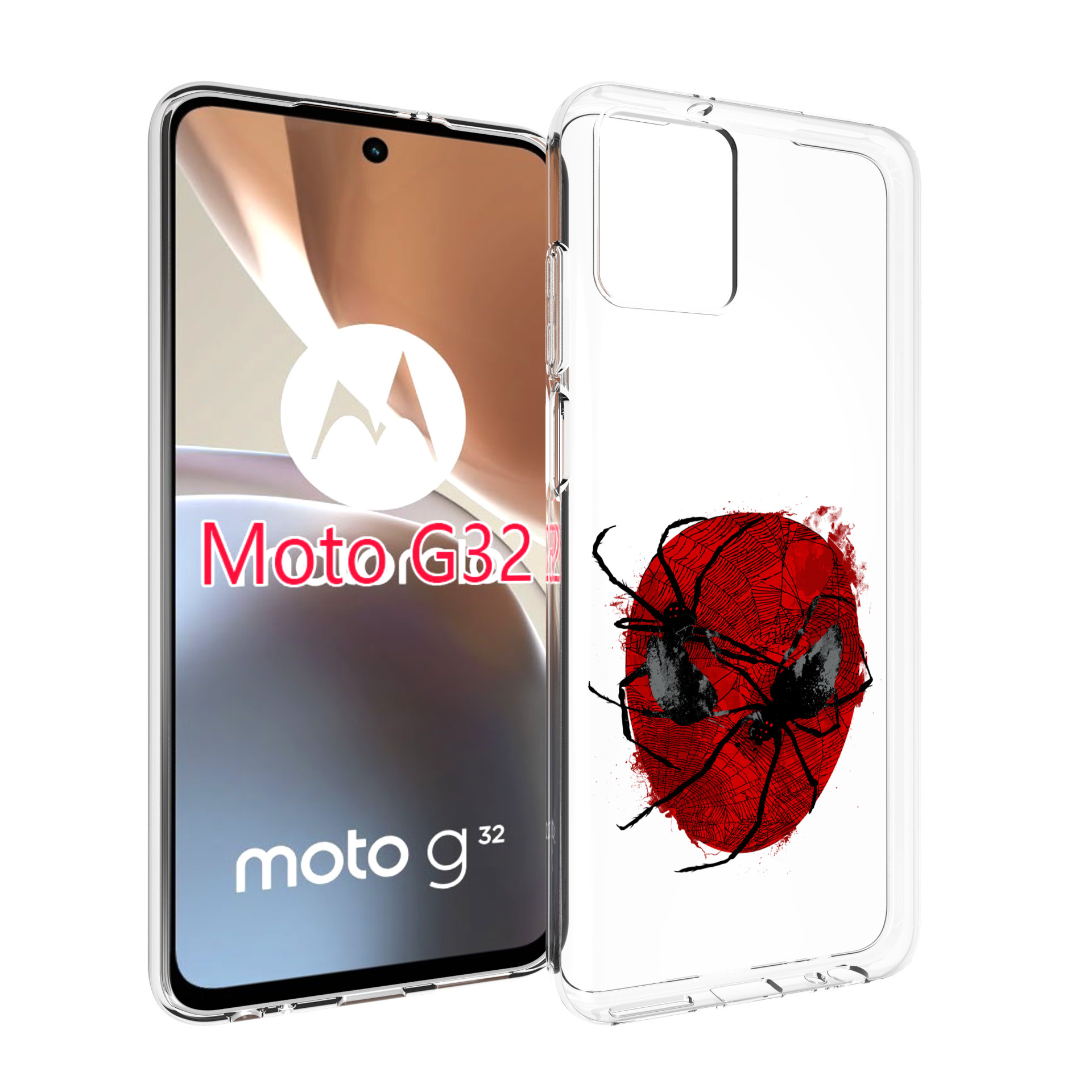 

Чехол MyPads человек паук для Motorola Moto G32, Прозрачный, Tocco