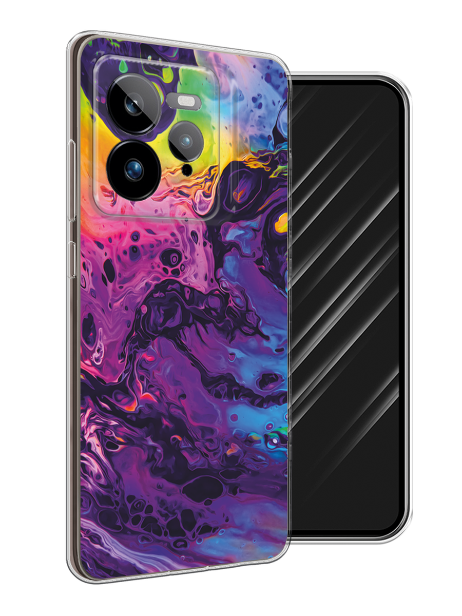 

Чехол Awog на Realme GT 7 Pro "ACID fluid", Бордовый, 2518950-1