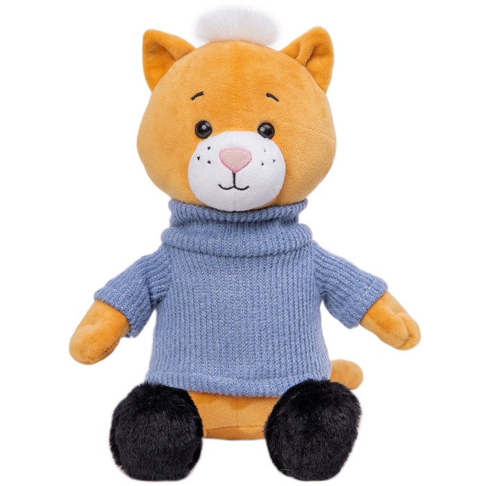 фото Мягкая игрушка «кот мартик в свитере», 25 см nobrand