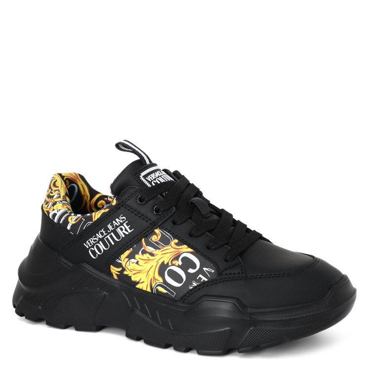 

Кроссовки мужские Versace Jeans Couture 74YA3SC2 черные 41 EU, Черный, 74YA3SC2