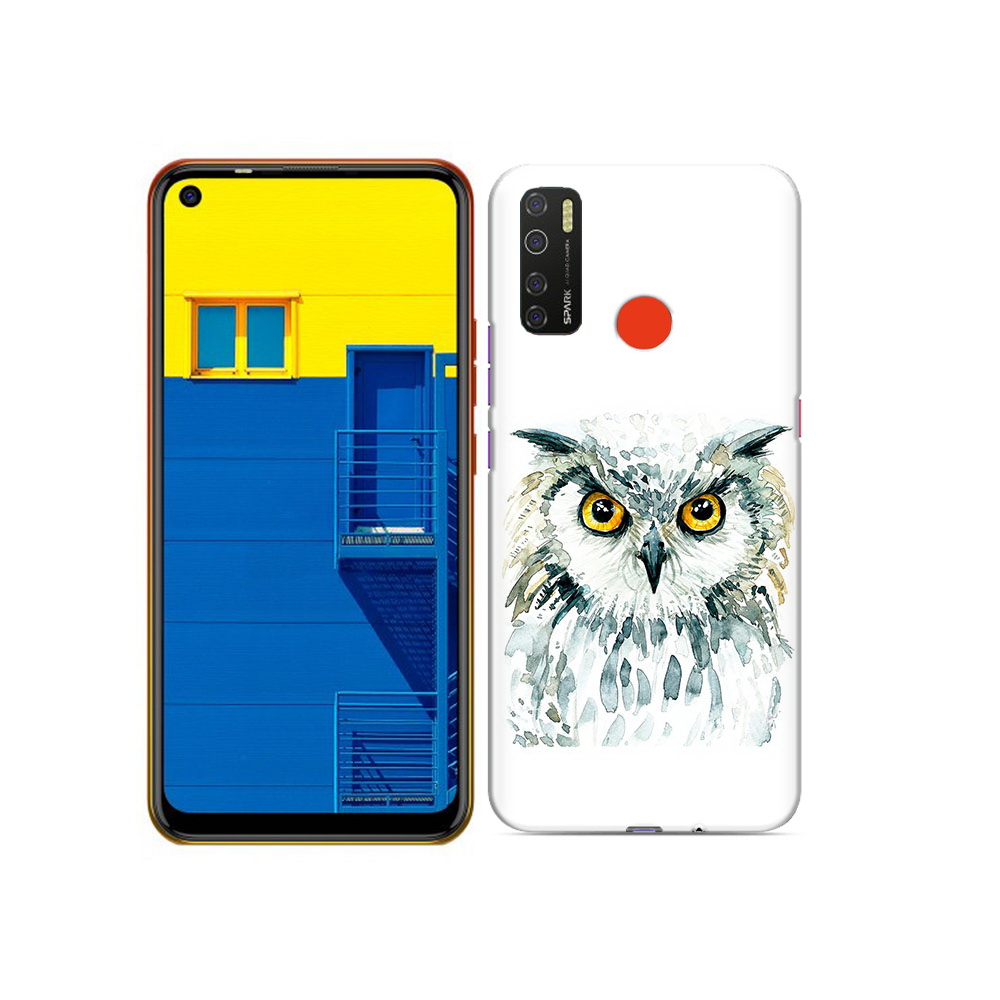 

Чехол MyPads Tocco для Tecno Spark 5 Серьезная сова, Tocco