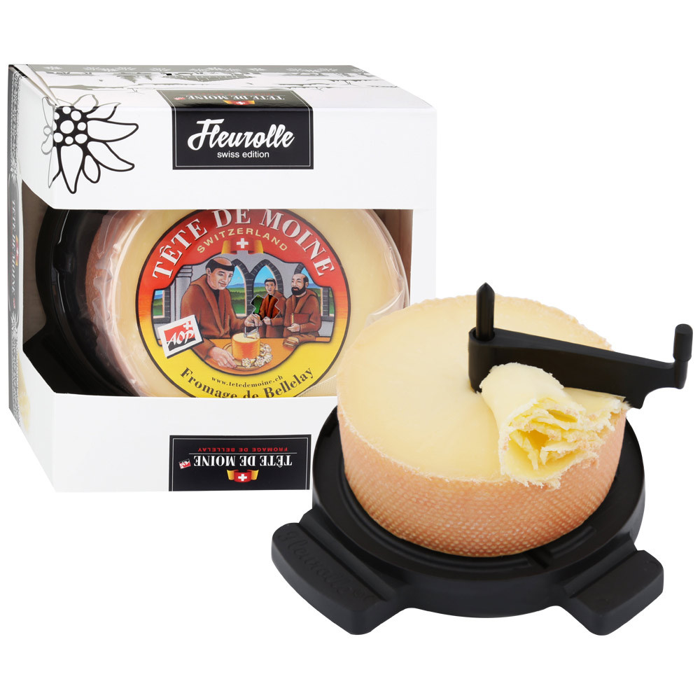 

Сыр твердый Margot Fromages Тет де Муан и нож Жироль для нарезки сыра 51% 400 г