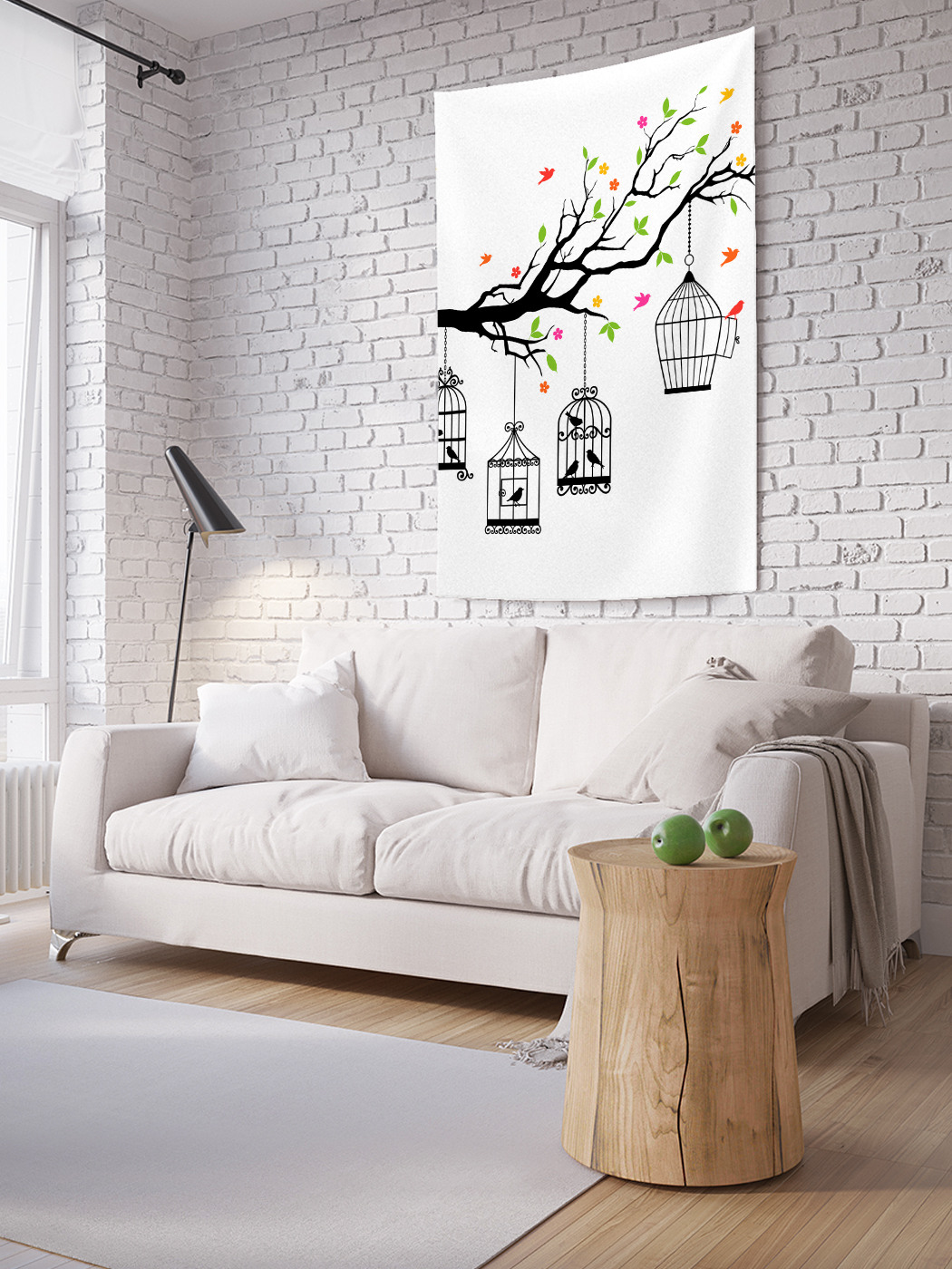 

Вертикальное фотопанно на стену JoyArty Птичьи клетки 100x150 см, Птичьи клетки