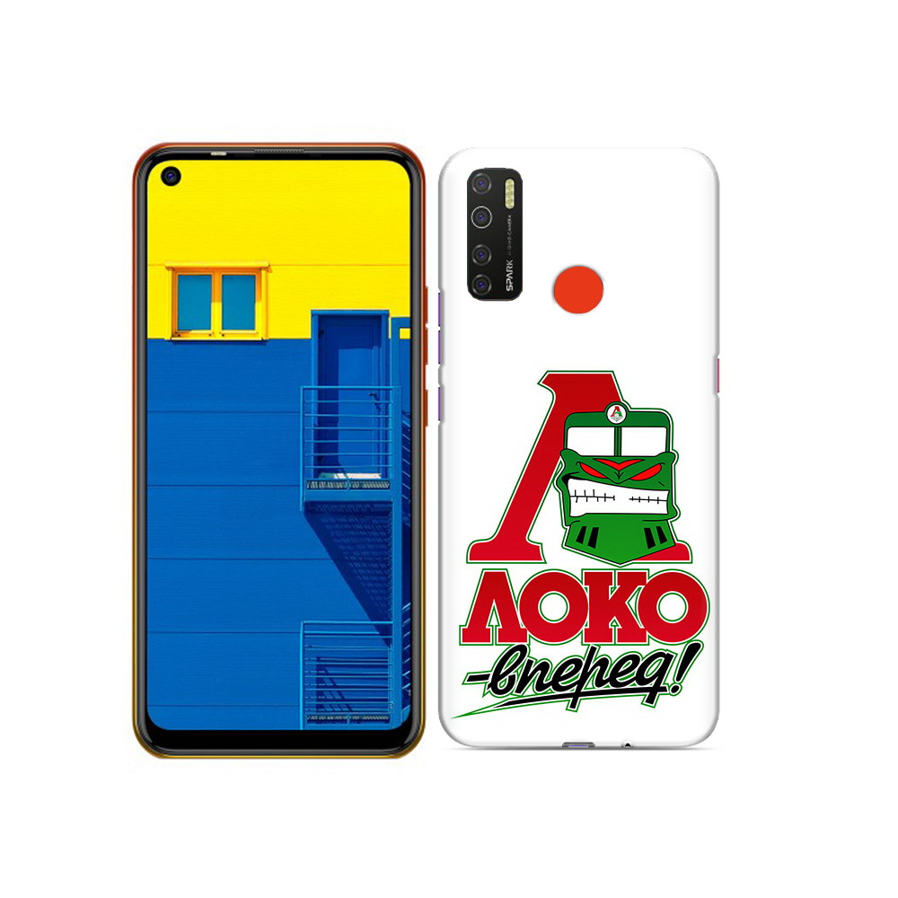 

Чехол MyPads Tocco для Tecno Spark 5 ФК локо вперед, Tocco