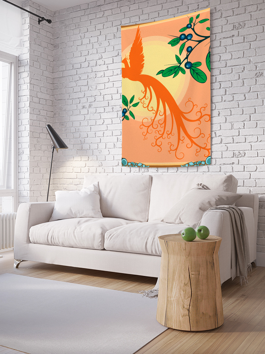 

Вертикальное фотопанно на стену JoyArty Парящая жар птица 100x150 см, Парящая жар птица