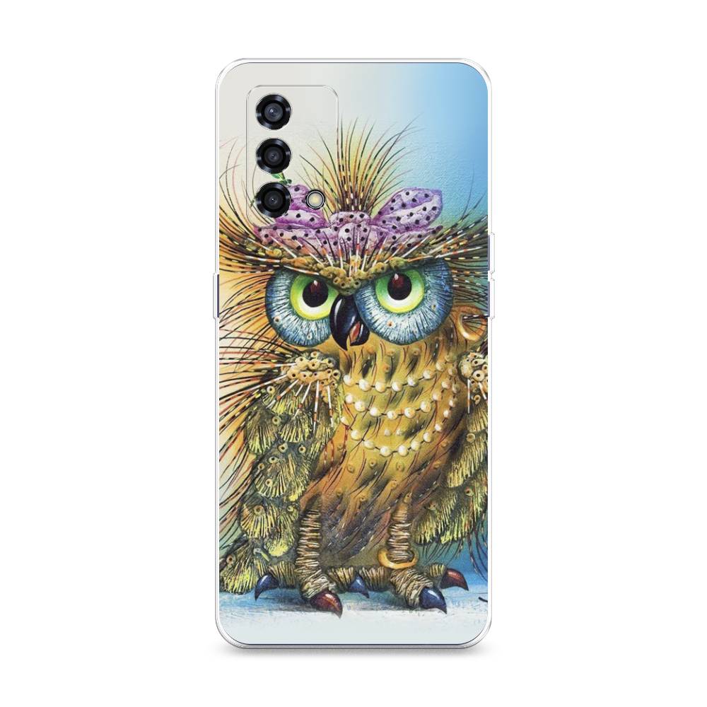 

Чехол на Oppo Reno 6 Lite "Модная сова", Коричневый;голубой, 259550-1