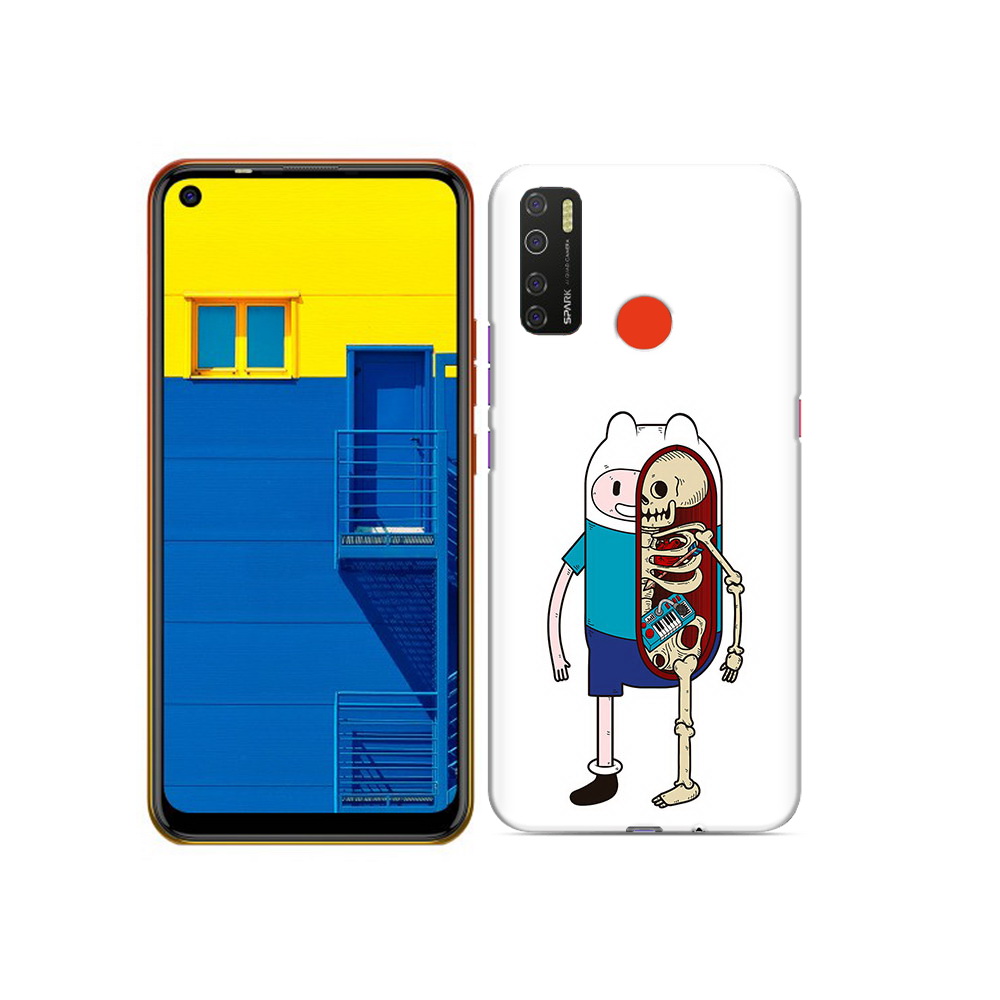 

Чехол MyPads Tocco для Tecno Spark 5 Финн скелет, Tocco