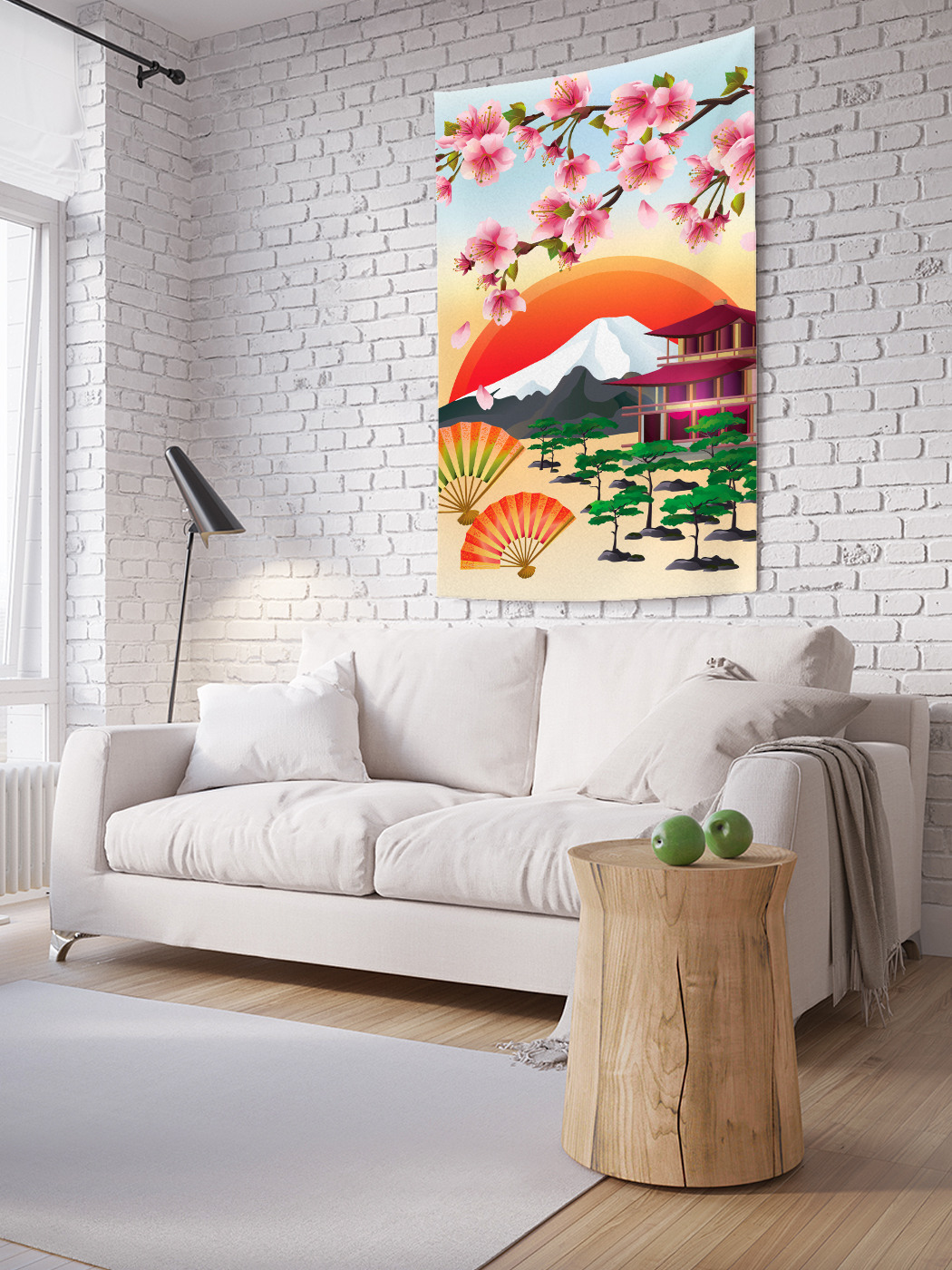 

Вертикальное фотопанно на стену JoyArty Японские горы 100x150 см, Японские горы