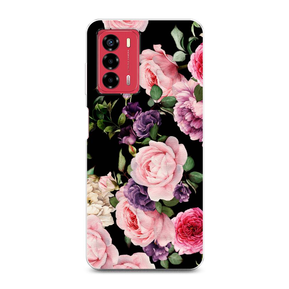 

Чехол Awog на ZTE Blade V40 Vita / ЗТЕ Блэйд V40 Vita "Пионы на черном", 135650-8