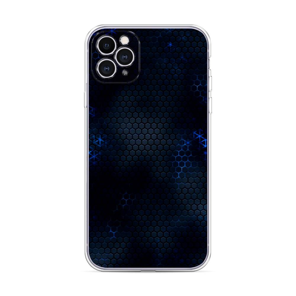 

Чехол Awog на Apple iPhone 11 Pro Max / Айфон 11 Pro Max "Фон соты синие", 12250-3
