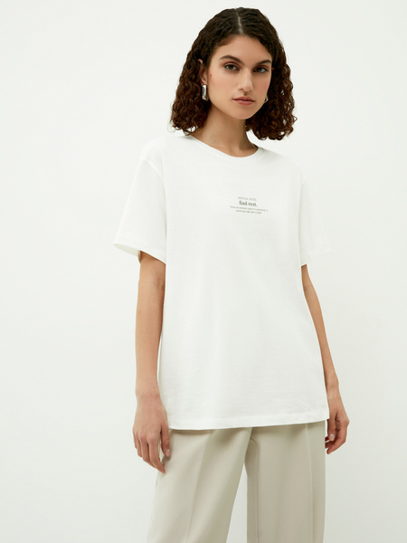 

Футболка женская ZARINA 2266503403-1 белая XL, 2266503403-1