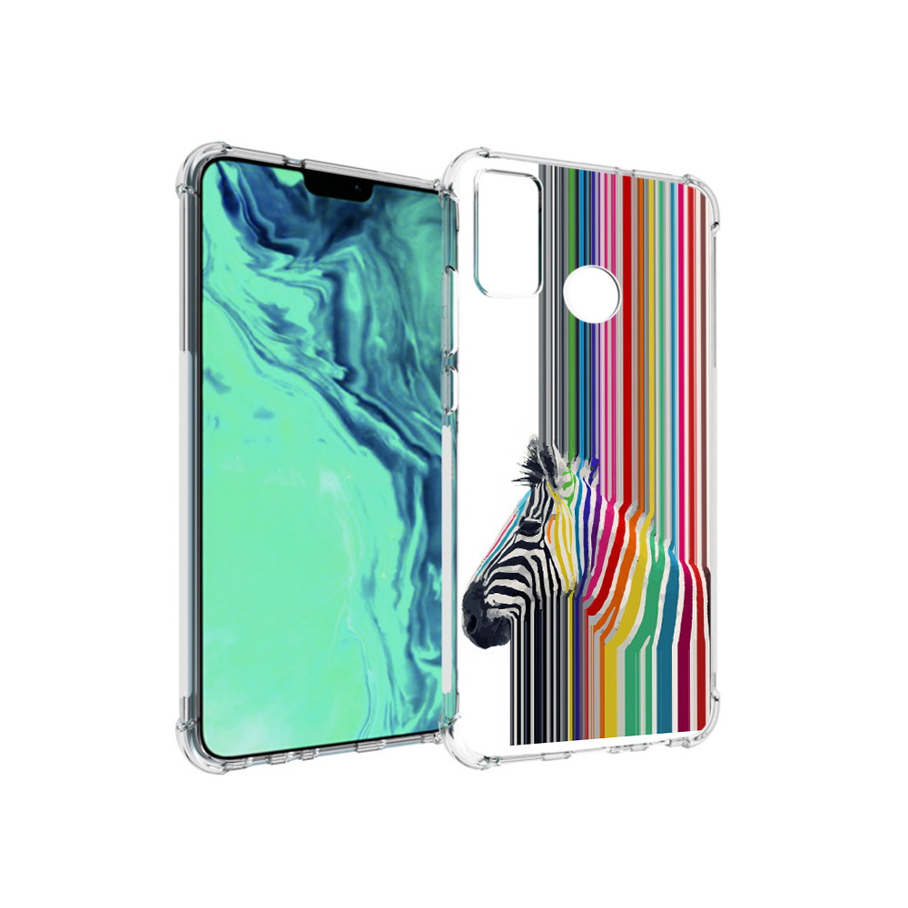 

Чехол MyPads Tocco для Huawei 9X Lite радужная зебра, Прозрачный, Tocco
