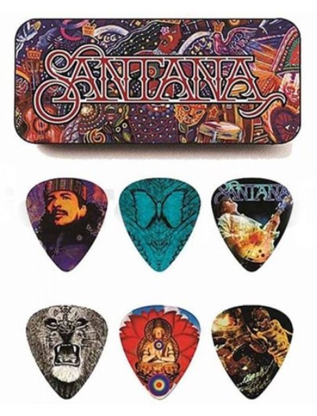 фото Набор медиаторов dunlop sanpt01m carlos santana 6 шт, средние