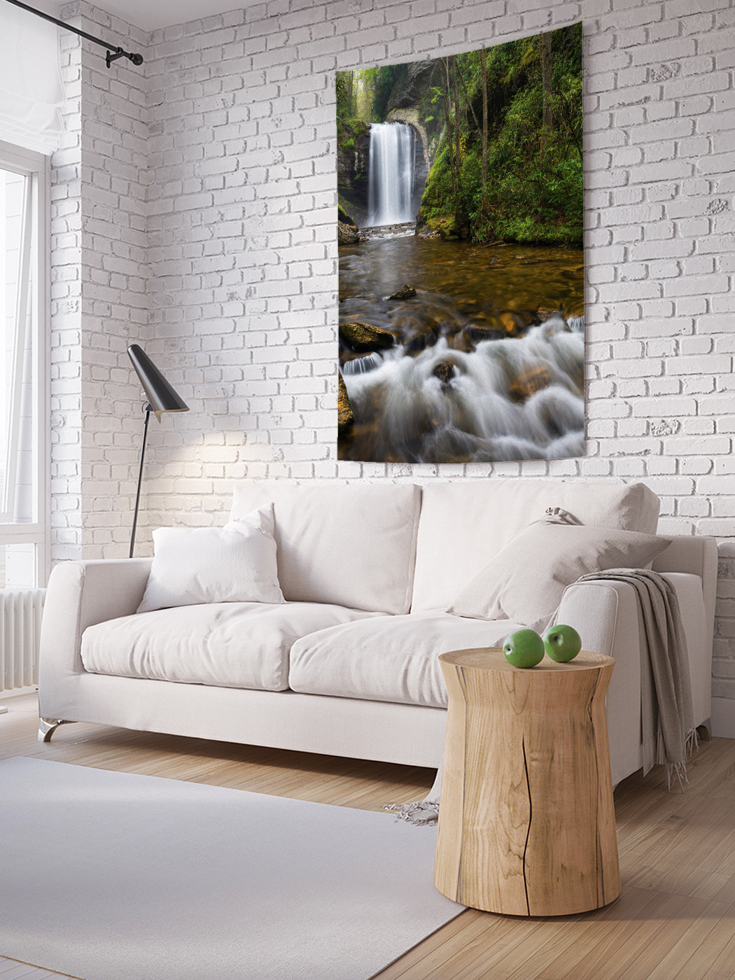 

Вертикальное фотопанно на стену JoyArty Через лес к водопаду 100x150 см, Через лес к водопаду