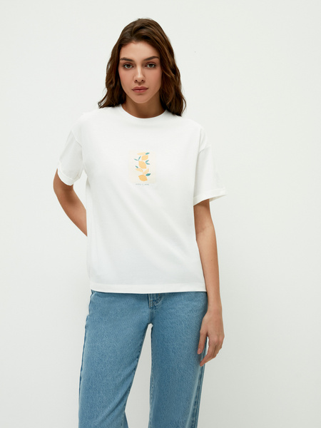 

Футболка женская ZARINA 2265516461-1 белая XL, 2265516461