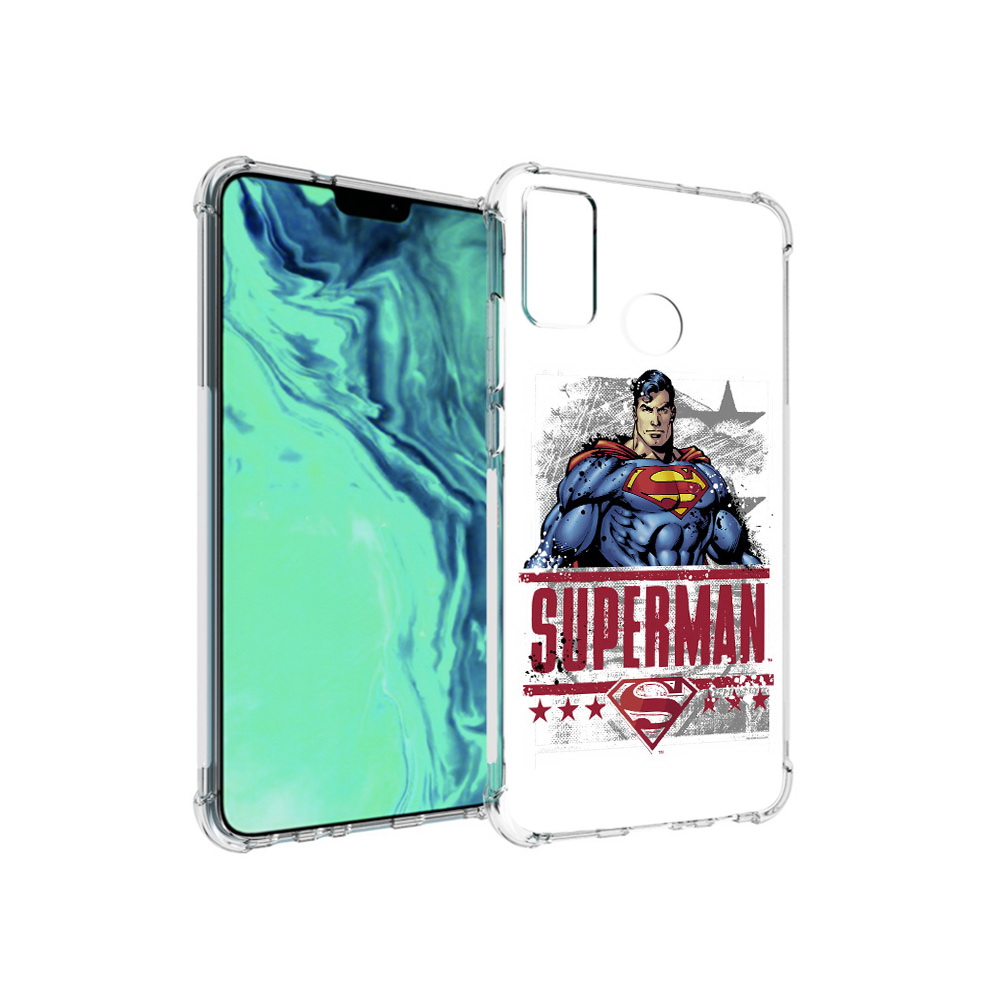 

Чехол MyPads Tocco для Huawei 9X Lite рисунок супермен, Прозрачный, Tocco
