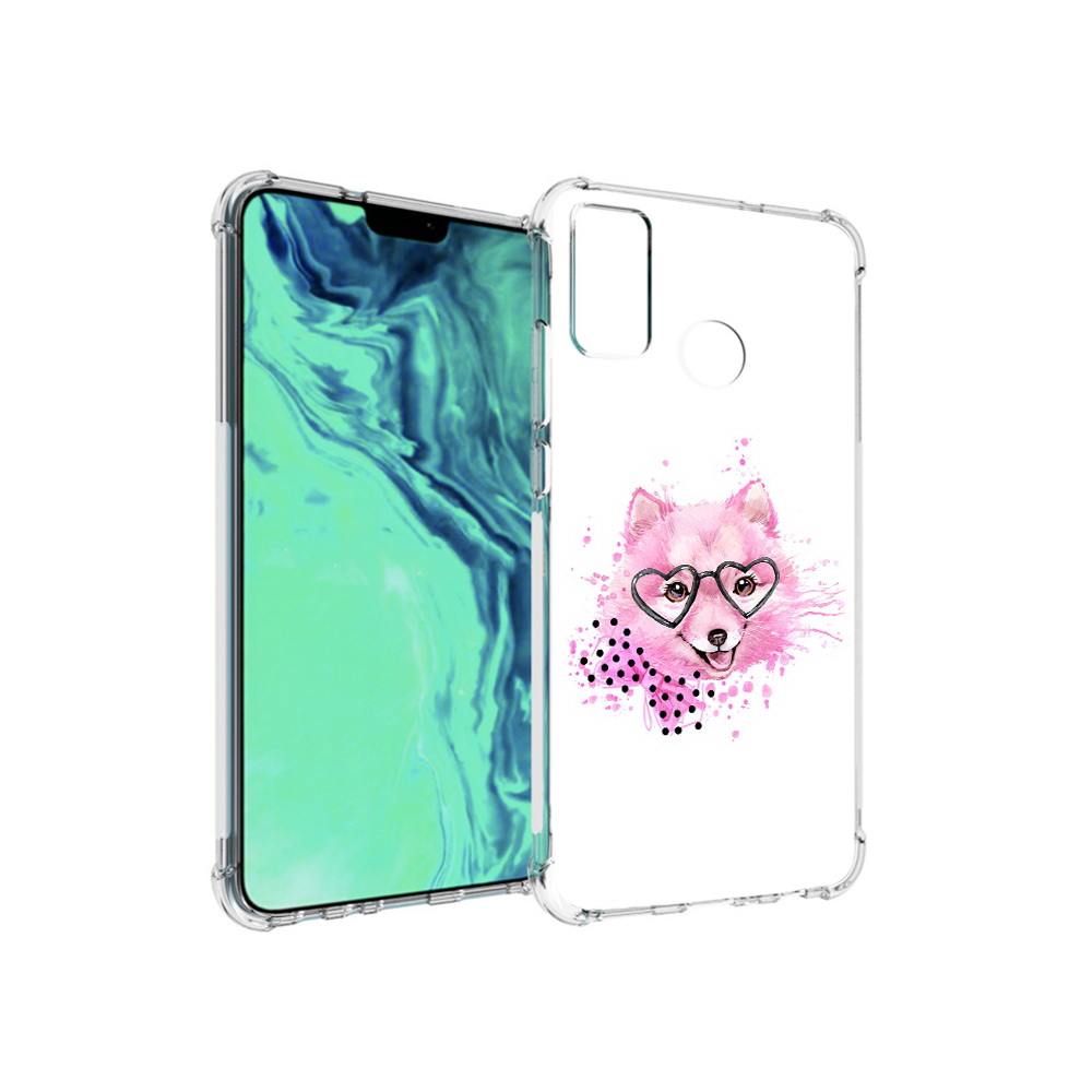 

Чехол MyPads Tocco для Huawei 9X Lite розовый волченок, Прозрачный, Tocco