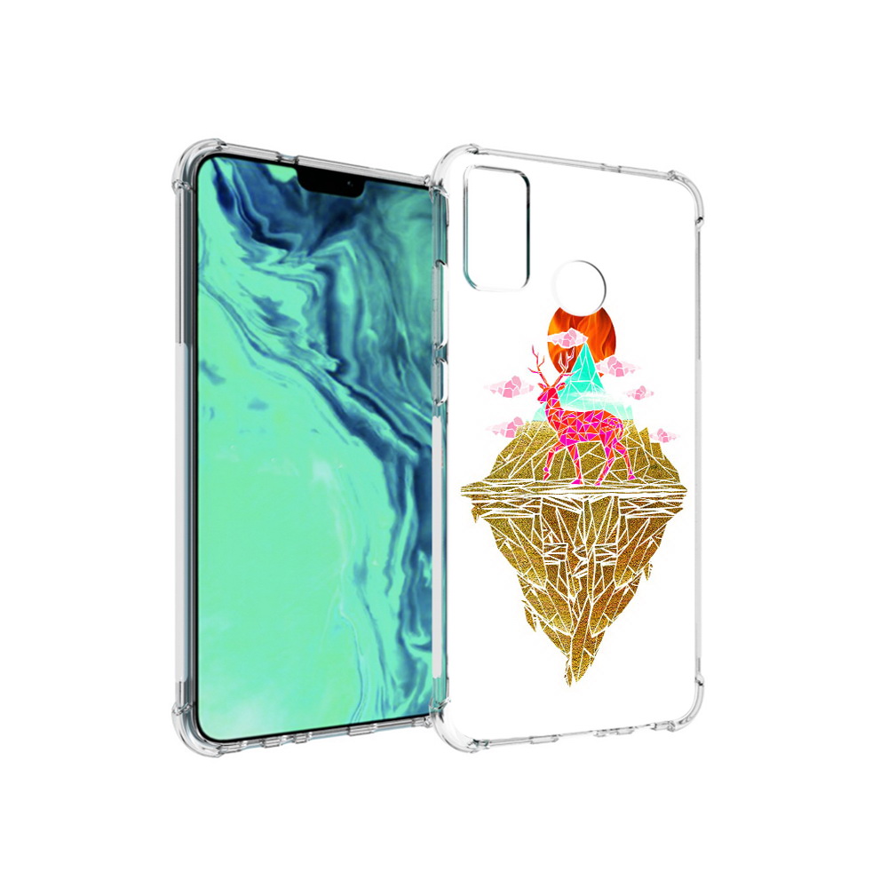

Чехол MyPads Tocco для Huawei 9X Lite розовый олень абстракция, Прозрачный, Tocco