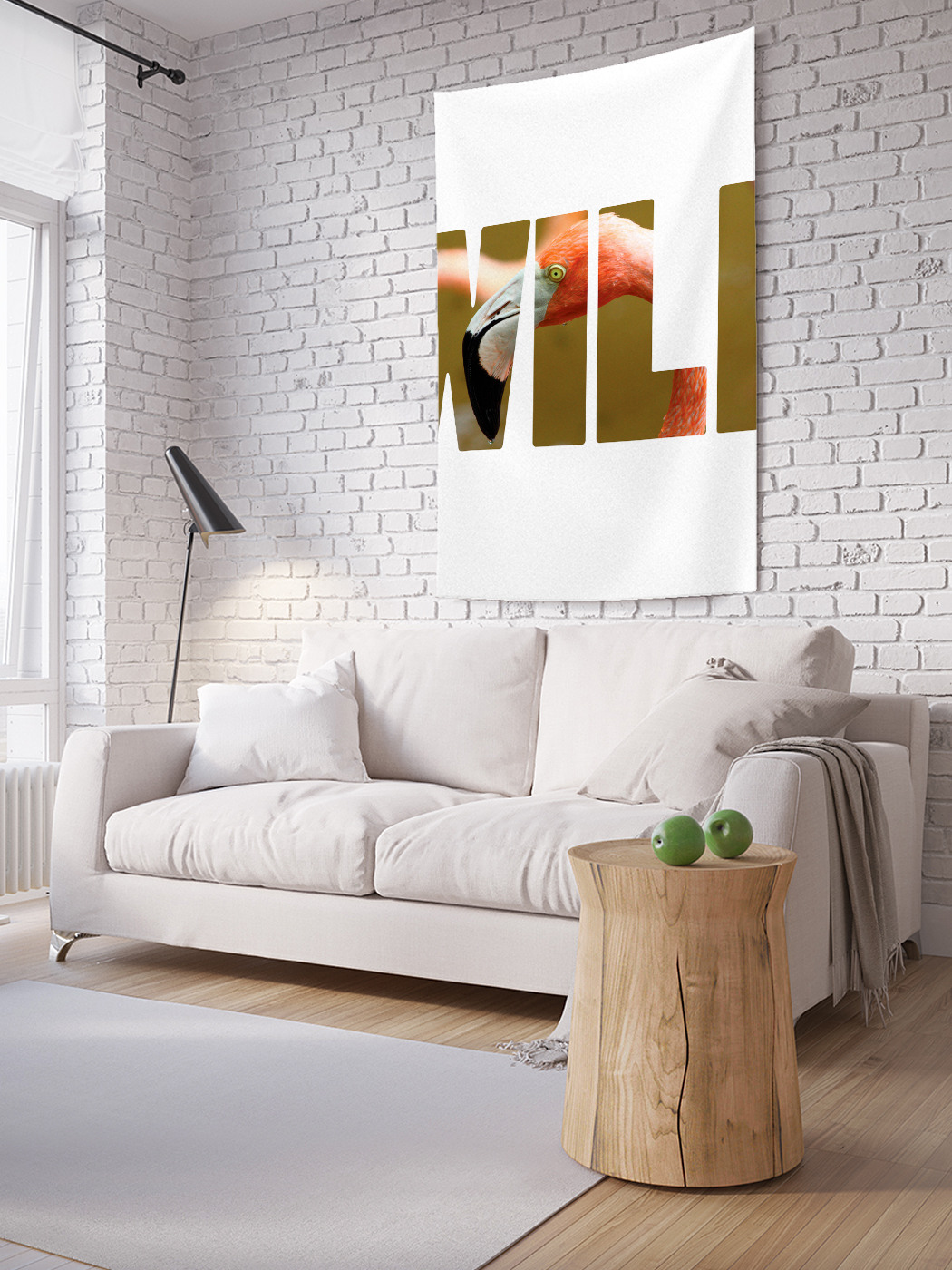 

Вертикальное фотопанно на стену JoyArty Дикий фламинго 100x150 см, Дикий фламинго
