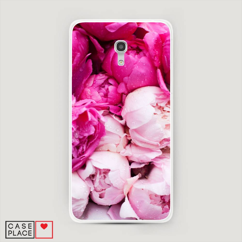 

Чехол Awog на Alcatel Pixi 4 (5) 5045D / Алкатель Pixi 4 (5) 5045D "Пионы розово-белые", 170250-8