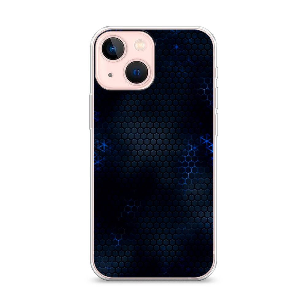 

Чехол Awog на Apple iPhone 13 mini / Айфон 13 mini "Фон соты синие", 14150-3
