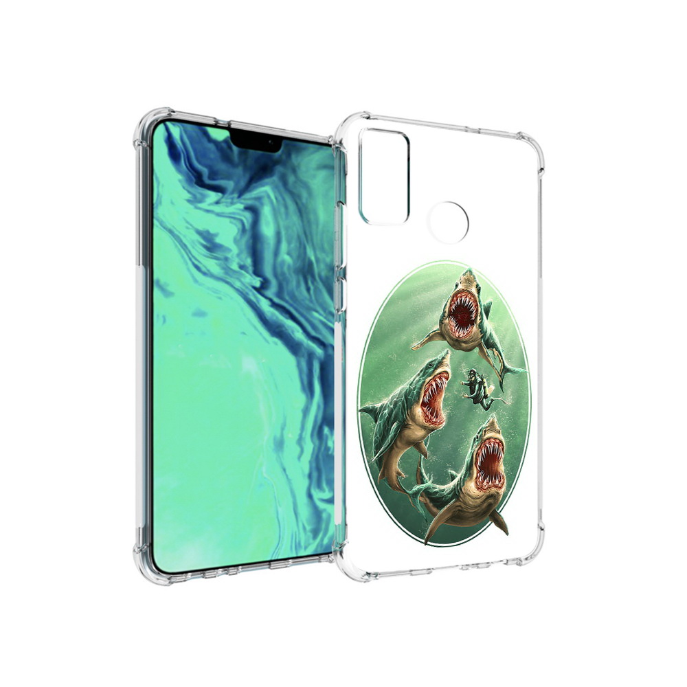 

Чехол MyPads Tocco для Huawei 9X Lite синяя бездна, Прозрачный, Tocco
