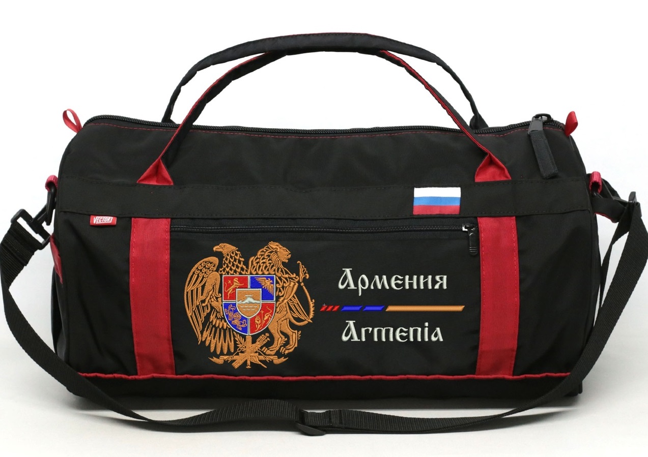 Спортивная сумка Спорт Сибирь Армения 30 литров черная