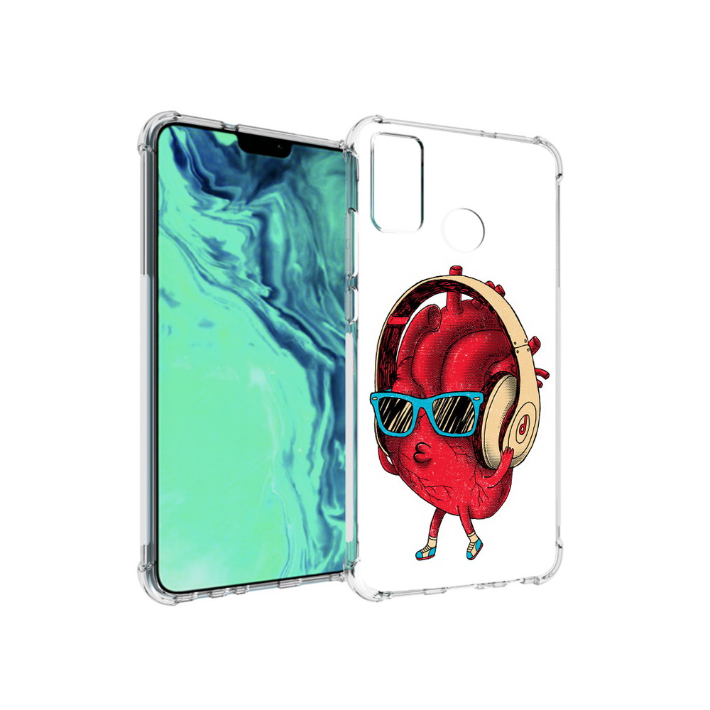 

Чехол MyPads Tocco для Huawei 9X Lite слушай сердце, Прозрачный, Tocco